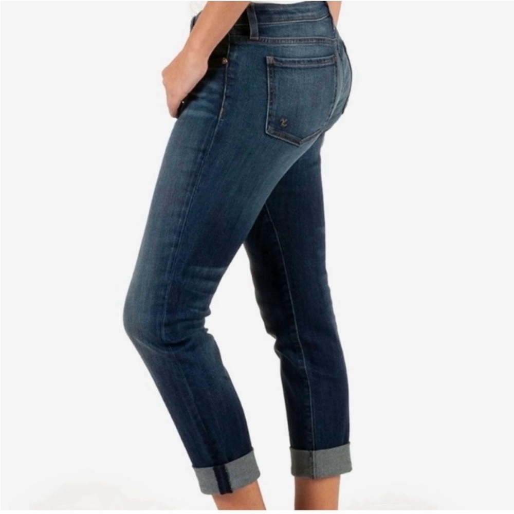 Kut from the Kloth Catherine Boyfriend Jeans Straight Leg Mid Rise Denim Sz 8 - Picture 3 of 12